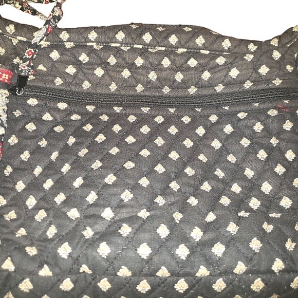 Vera Bradley Vintage Quilted Floral Retired Classic Black Shoulder Crossbody Bag - Picture 10 of 16